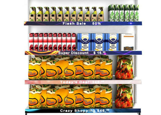 Süpermarket 800nits Raf Led Ekran, 768 * 64mm P2 Kapalı Led Ekran
